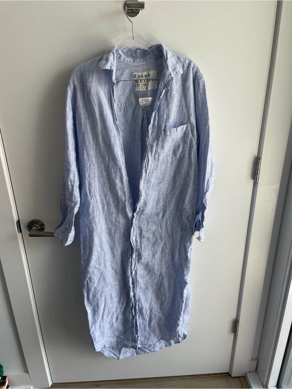 Frank & Eileen Light Blue Rory Dress